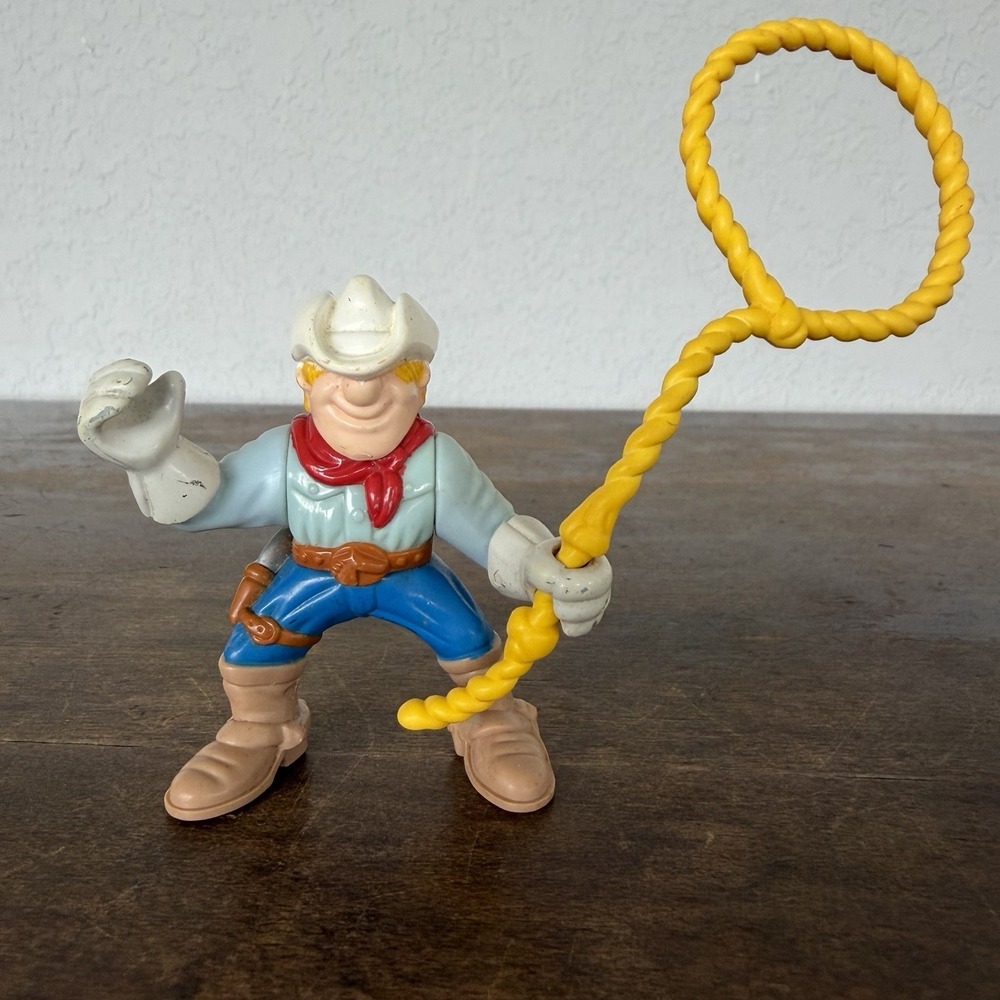 Vintage 1999 Fisher Price Great Adventures Cowboy with laso